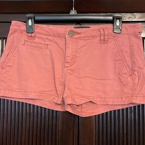 EXPRESS women’s chino shorts. Sz 4. Pink/coral